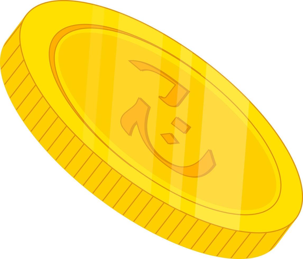 moneda dinar argelino vector