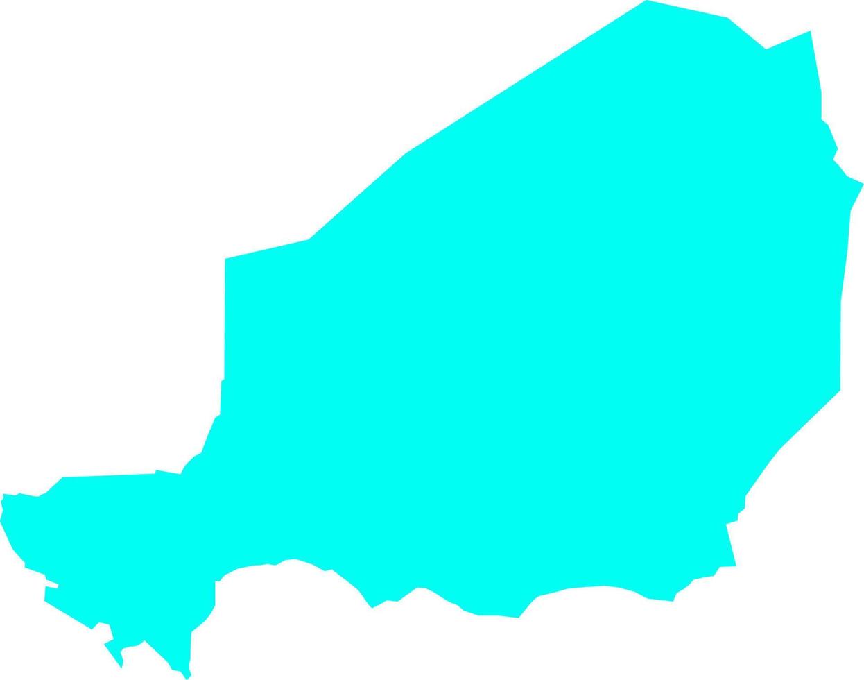 Niger Vector  Map
