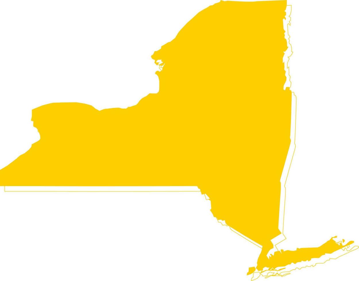 america new york vector map.estilo minimalista dibujado a mano.