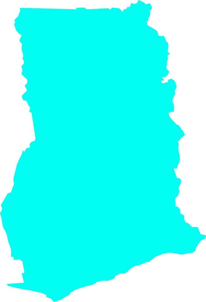 Ghana vector Map