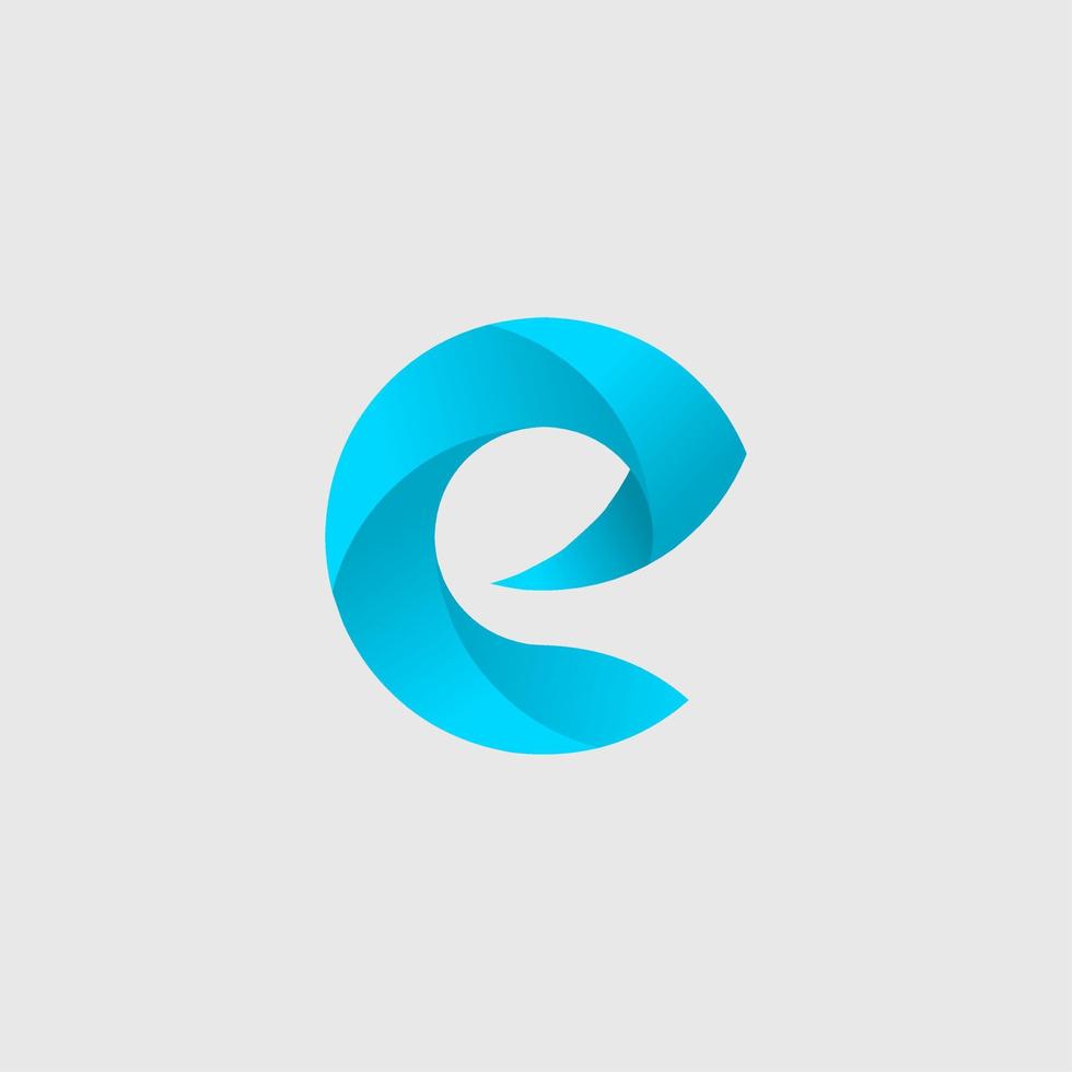 Letter E logo vector design template