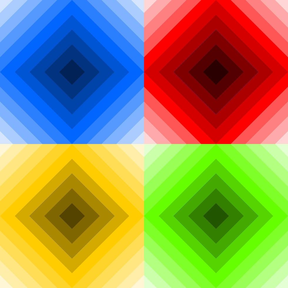 conjunto de diseño de vector de fondo de patrón de color de geometría