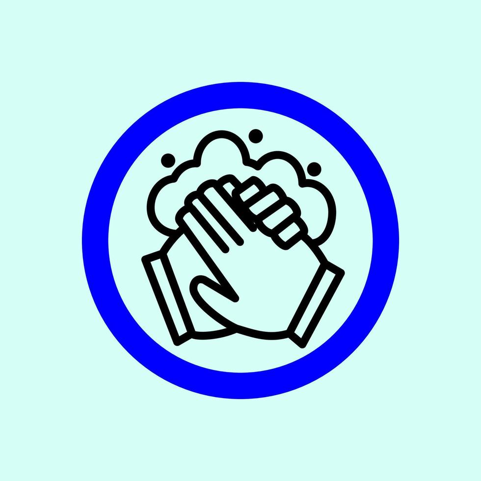 Hand wash flat icon sign symbol. how to prevent corona virus icon vector design