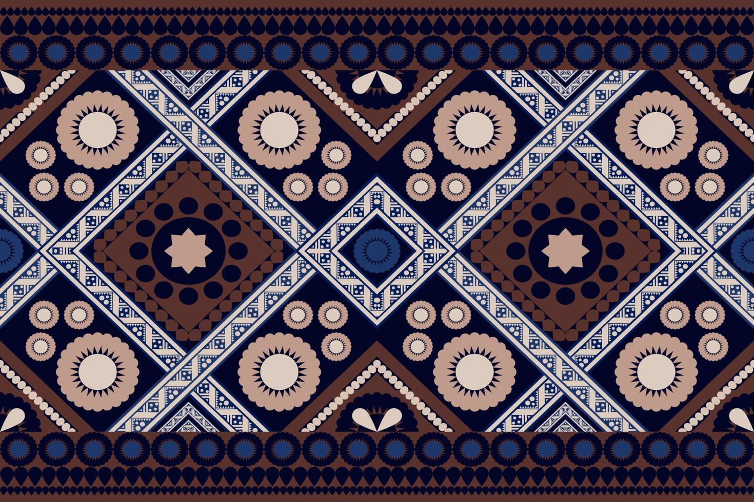 Abstract design with geometric shapes interspersed with beautiful patterns. vector