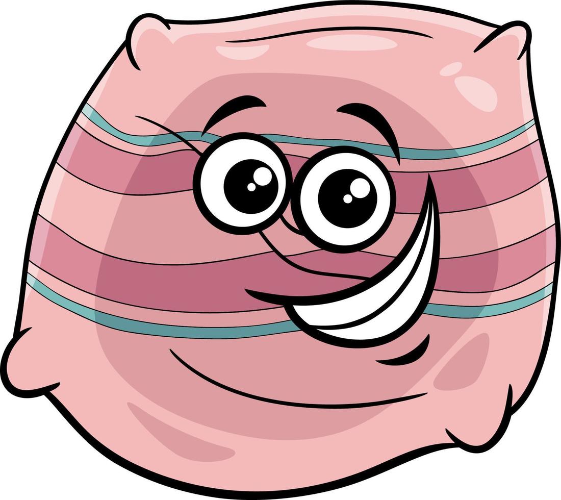 funny pillow clip art cartoon illustration vector
