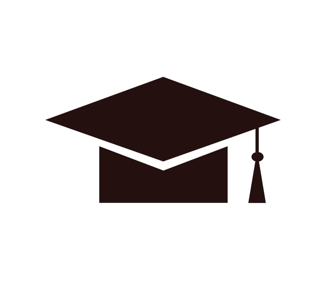 Graduation cap icon vector