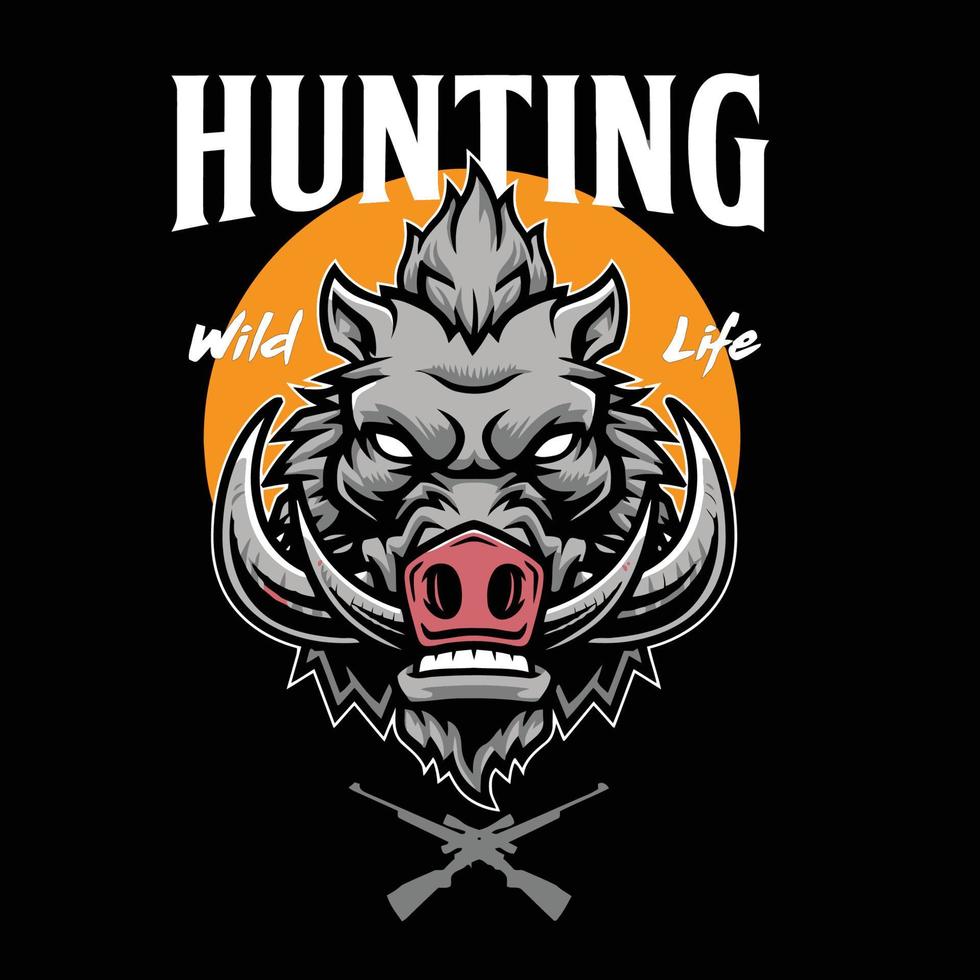 Hunting wild life vector