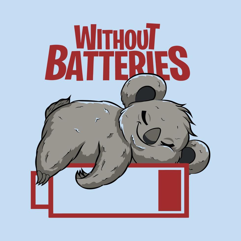 Without Batteries poster vector