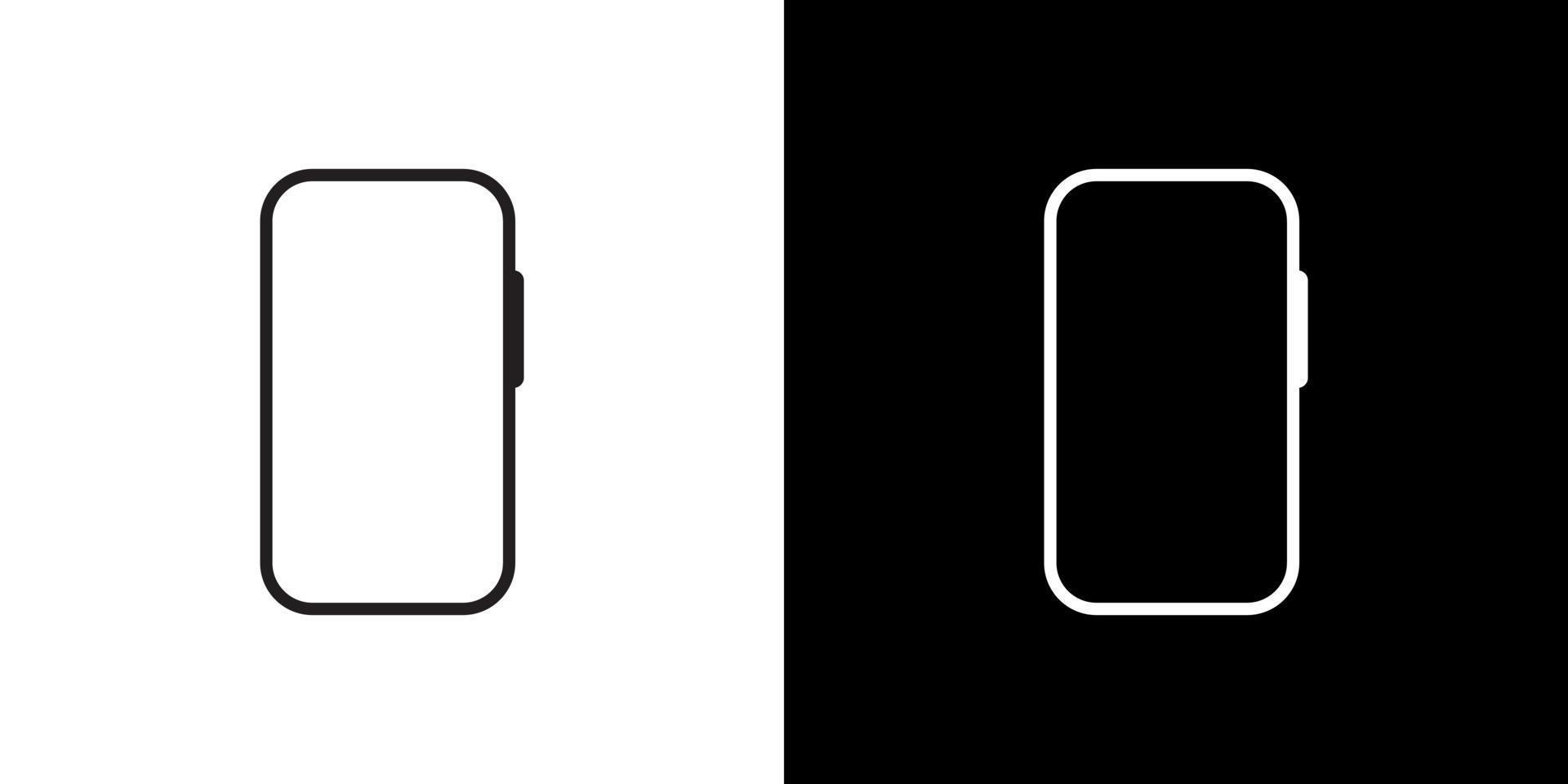 Simple smartphone icon vector. Modern cellphone symbol vector