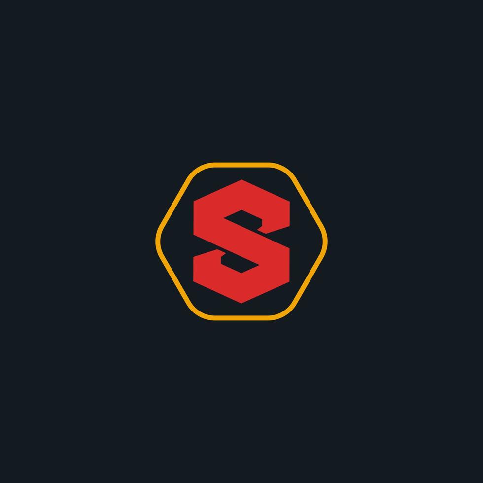 Initial letter S monogram logo. vector