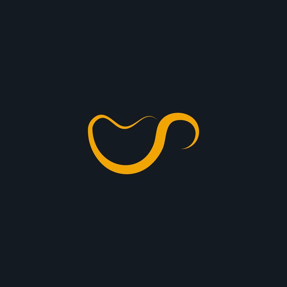 Love coffee cup modern logo vector
