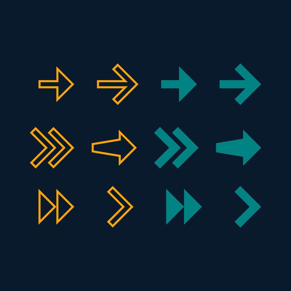 Arrow set collection 7818062 Vector Art at Vecteezy