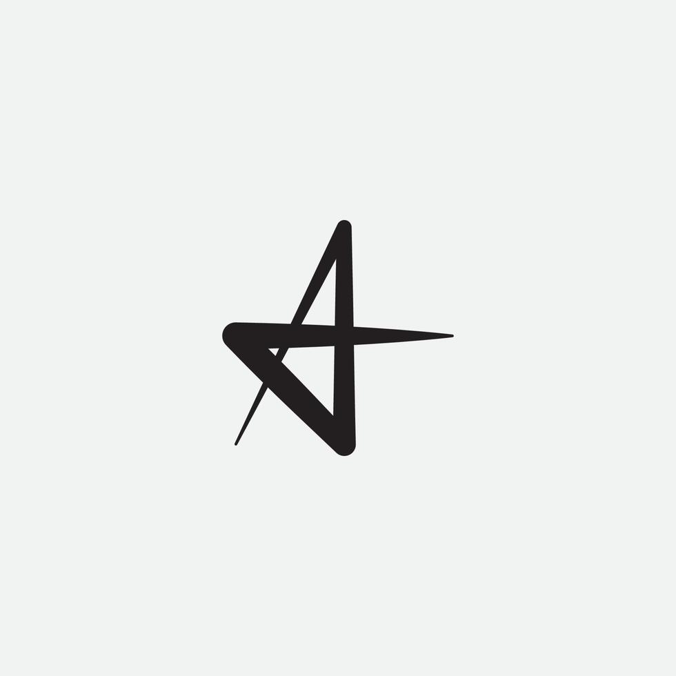 letra a signo monograma logo vector