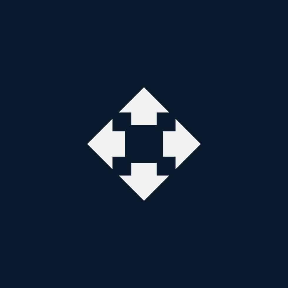 Arrow direction sign vector
