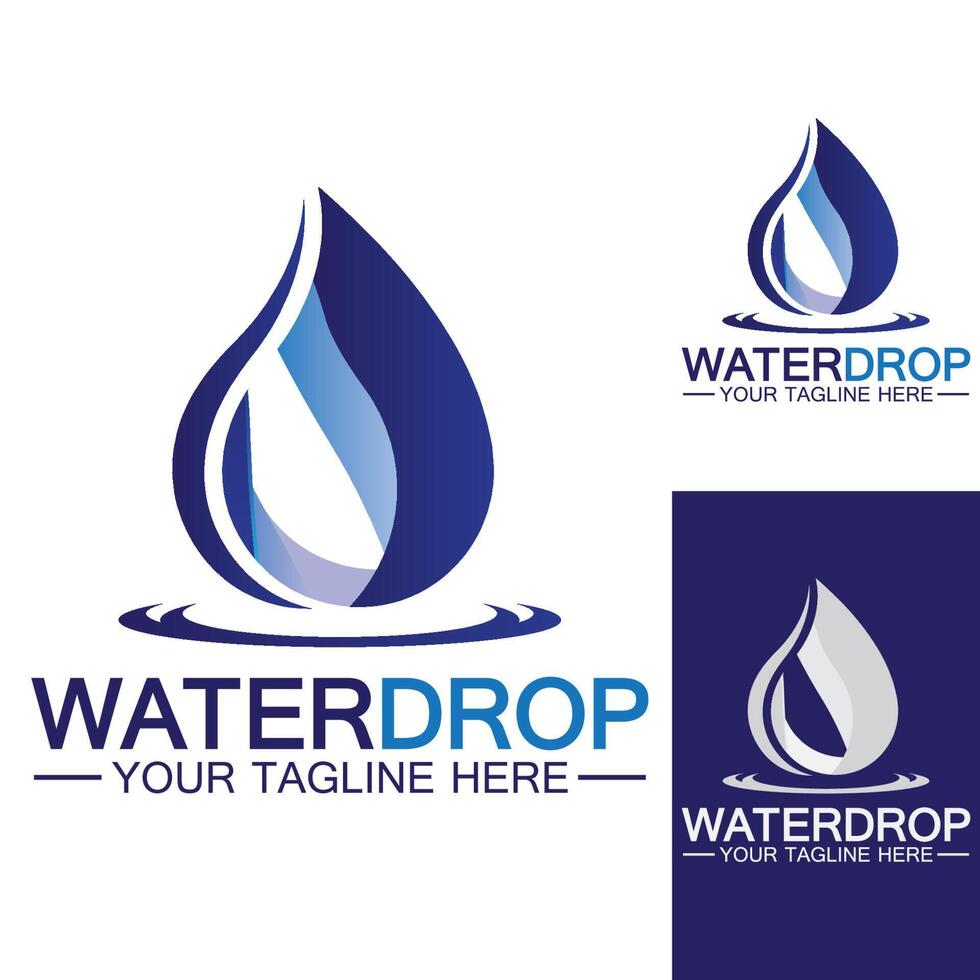 Water drop Logo Template vector illustration design