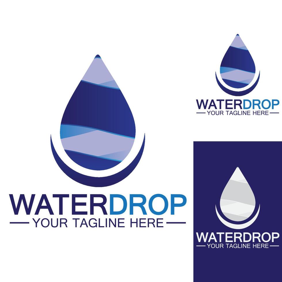 Water drop Logo Template vector illustration design