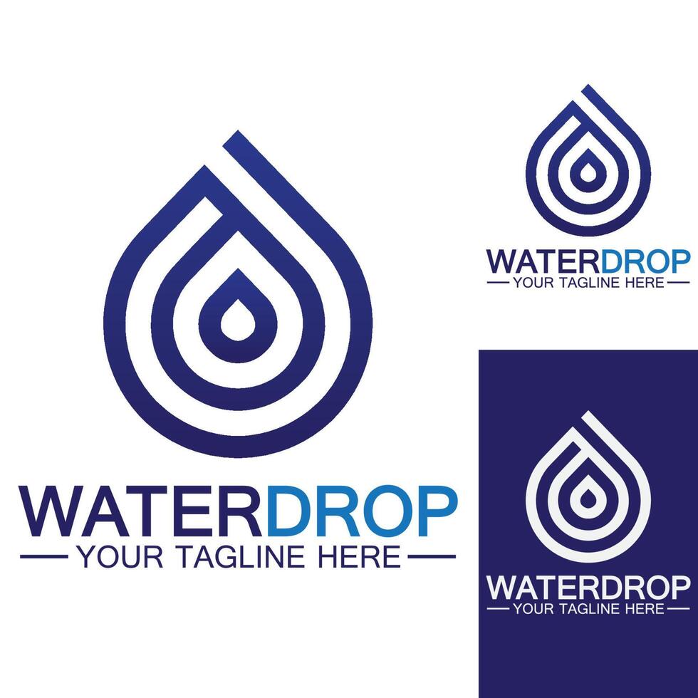 Water drop Logo Template vector illustration design