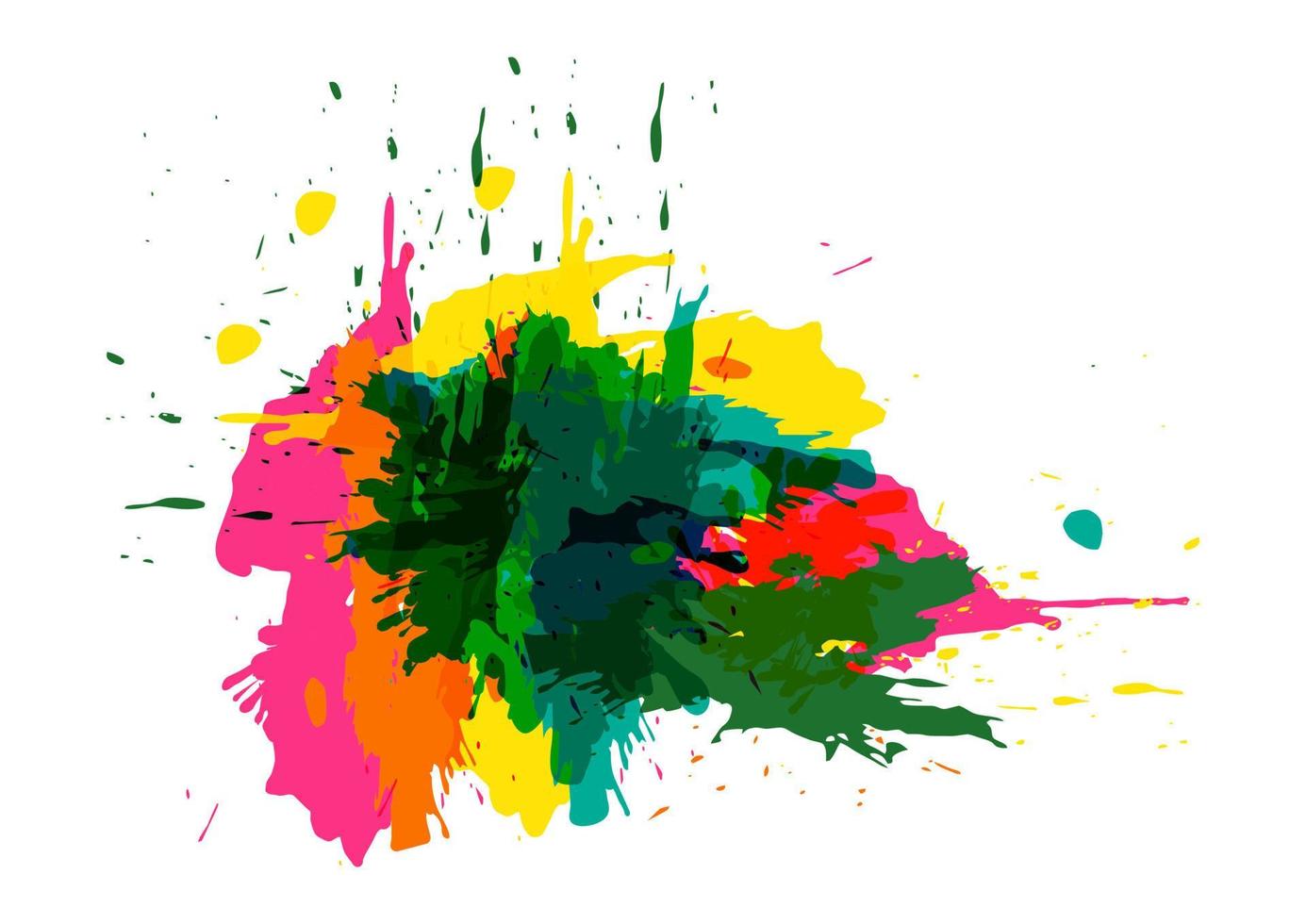 fondo de acuarela de salpicaduras de colores. ilustración vectorial de pintura abstracta vector