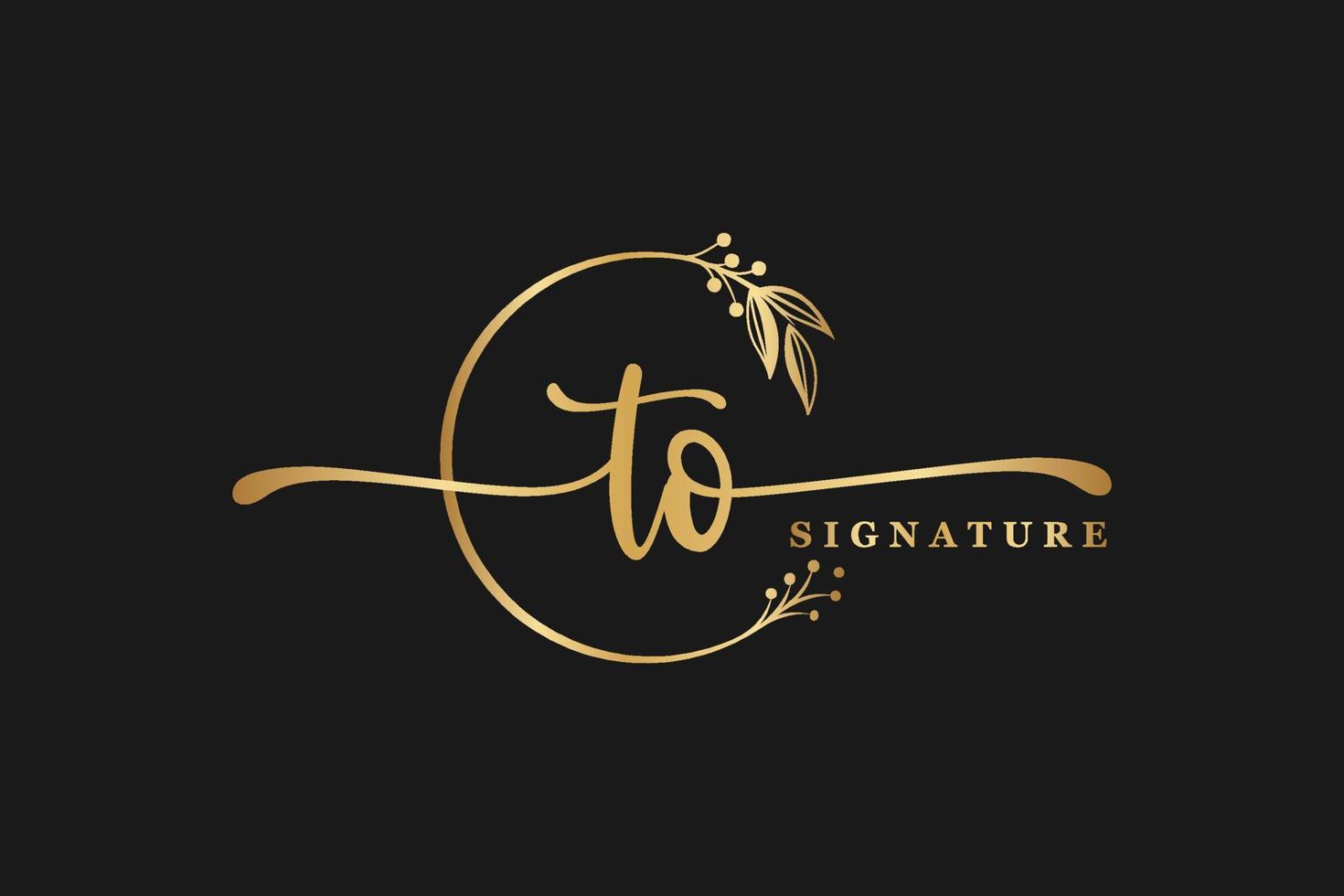 signature logo design vector