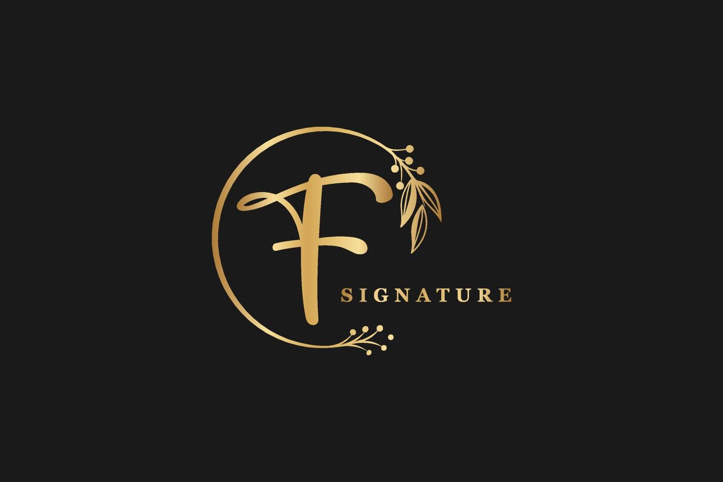 signature logo design vector