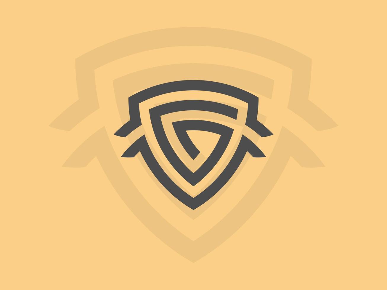 G shield logo deaign vector