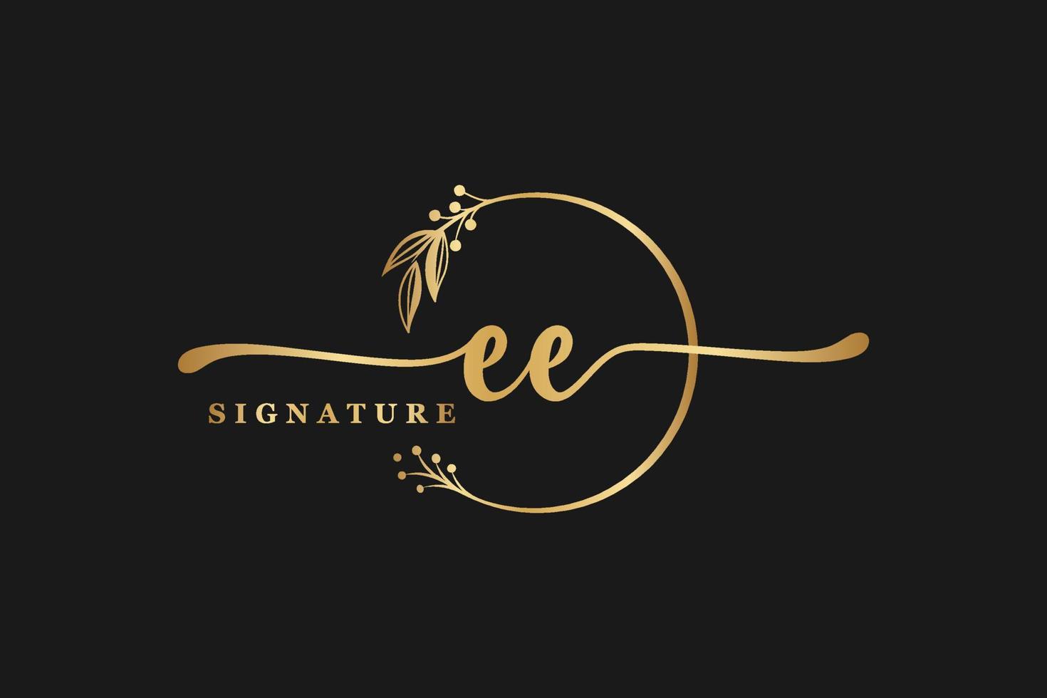 luxury signature logo design. Handwriting vector logo design illustration image