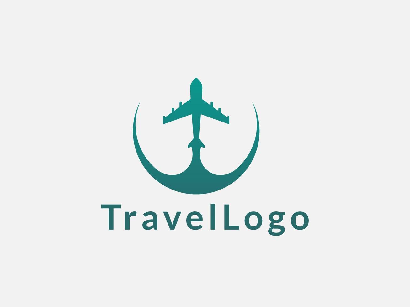 ilustración de vector de diseño de logotipo de viaje