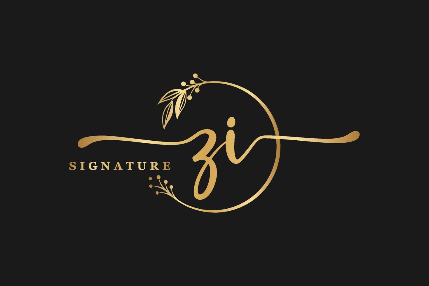 signature logo design vector