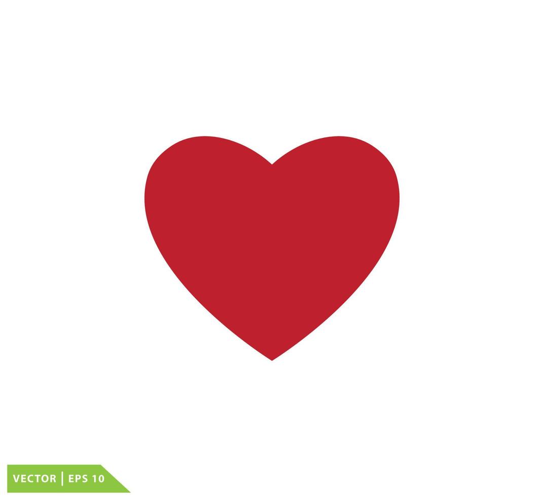 plantilla de diseño de logotipo de vector de icono de corazón