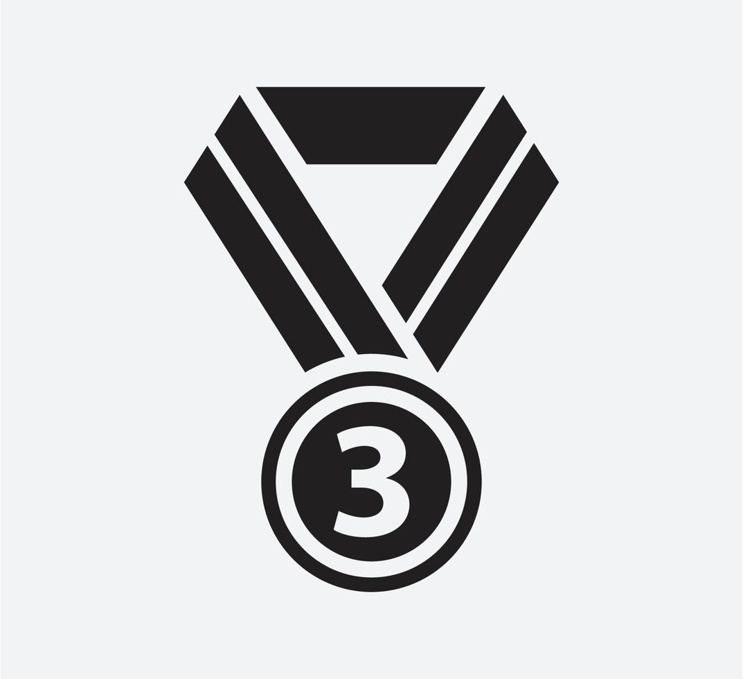 Medal icon vector logo design template