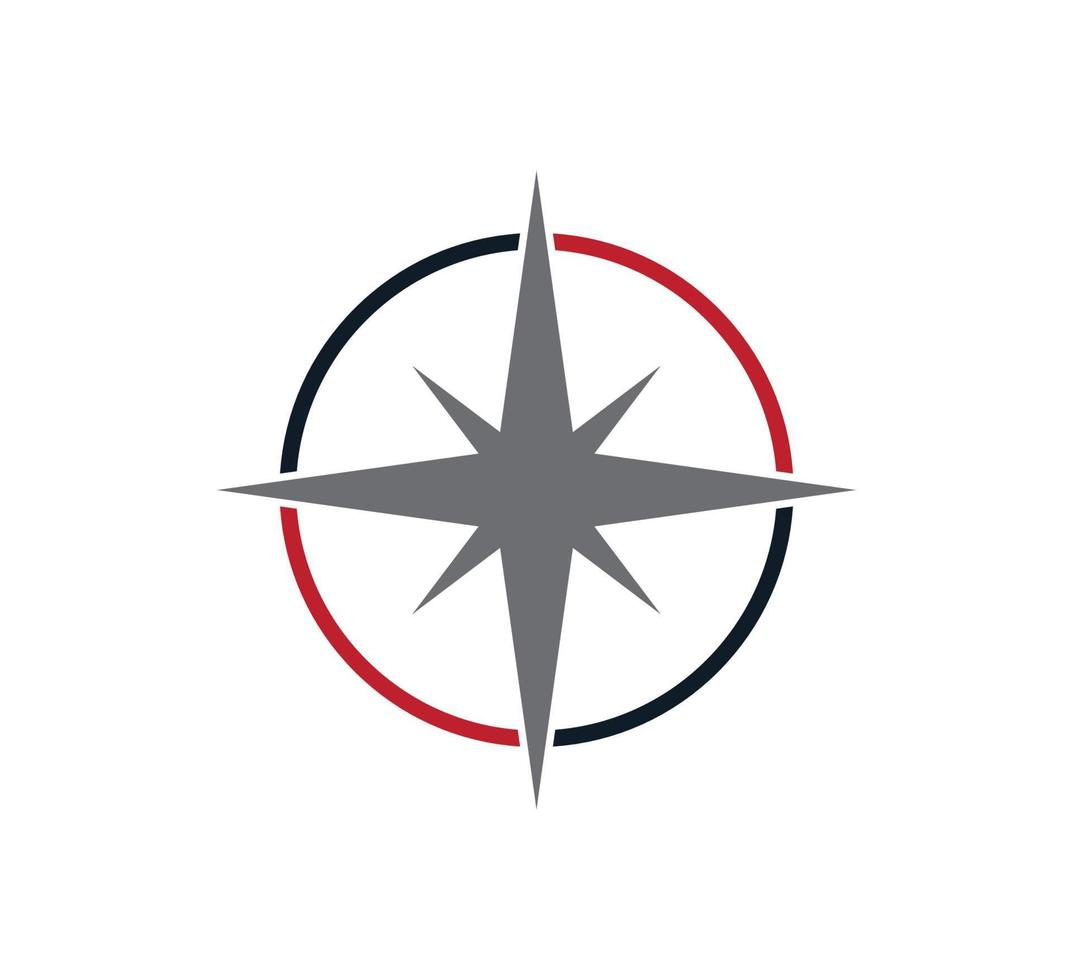 Compass icon vector logo design template