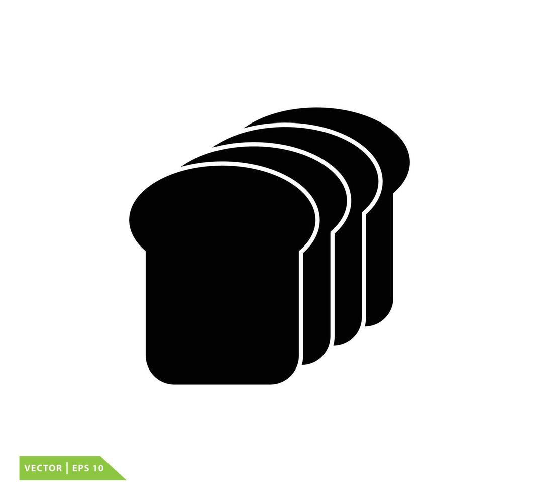 Bread icon vector logo design template