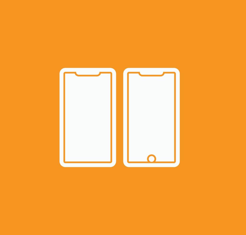 Smart phone icon vector logo design template