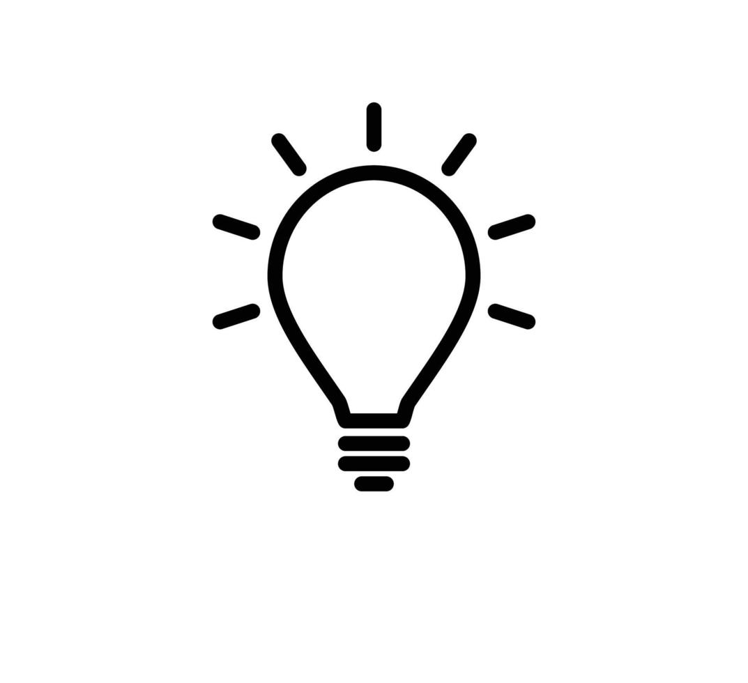 Bulb icon vector logo design template