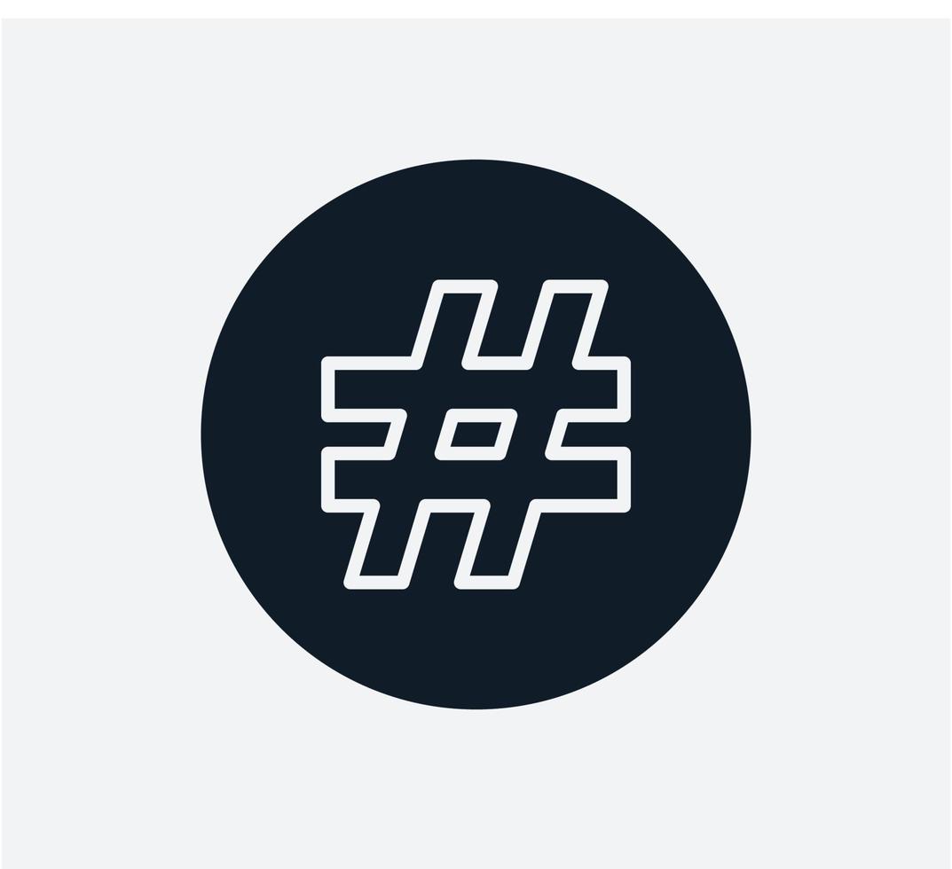 Hash tag icon vector logo design template