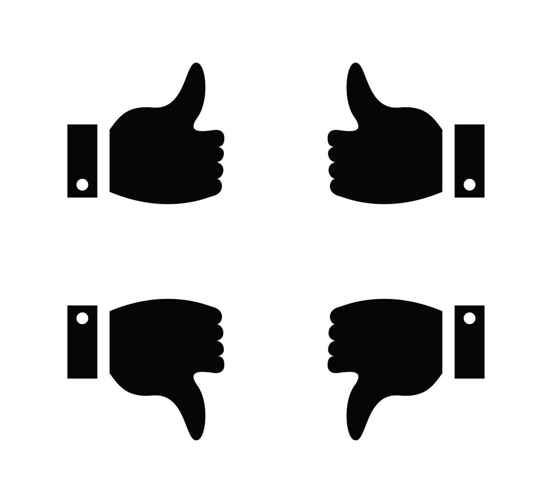 Thumb icon ,like and dislike icon vector logo design template