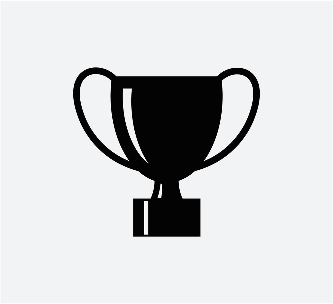 Trophy icon vector logo design template