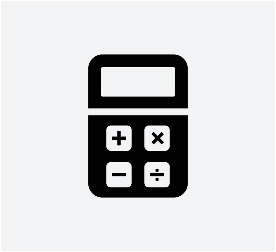 Calculator icon vector logo template