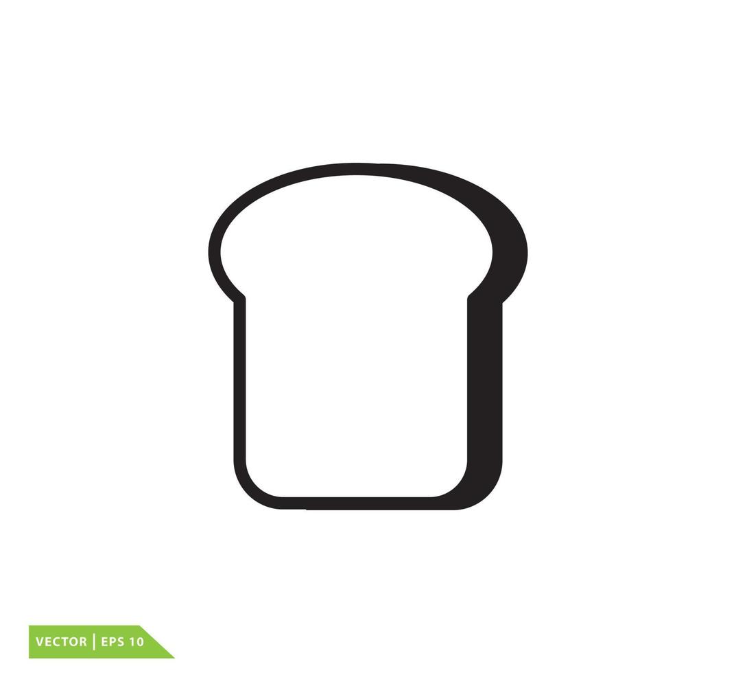 Bread icon vector logo design template