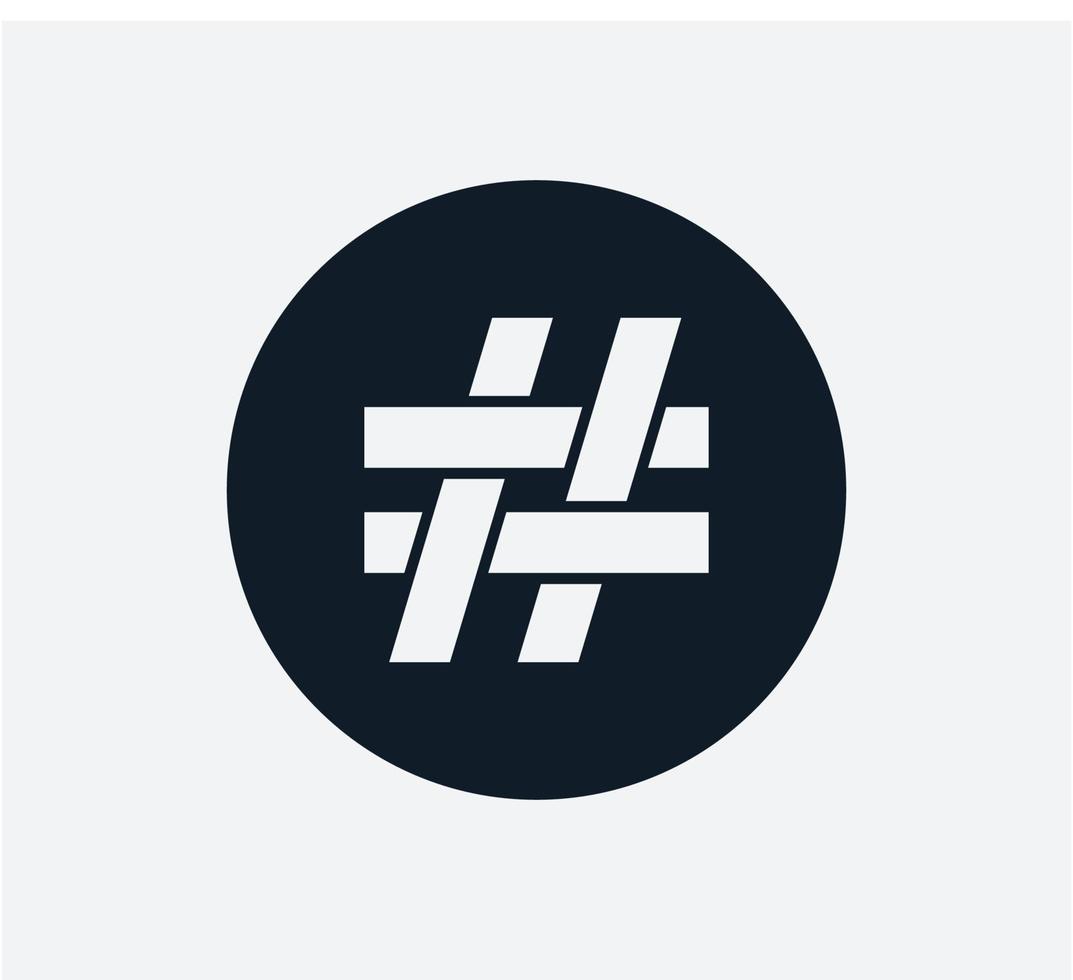 Hash tag icon vector logo design template