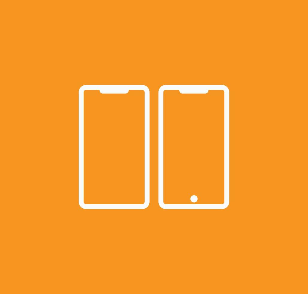 Smart phone icon vector logo design template