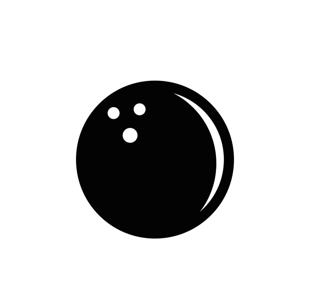 Pin bowling icon vector logo design style flat trendy
