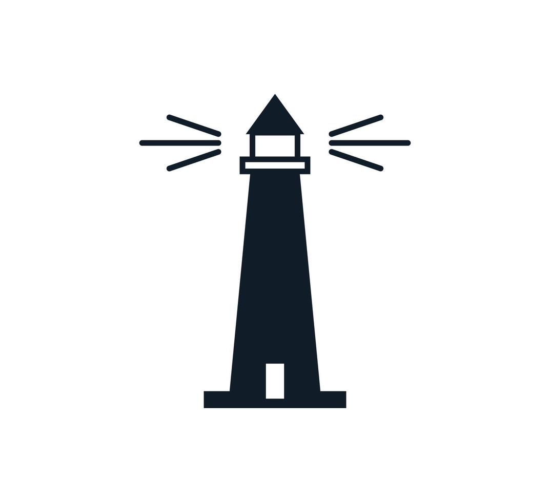 Lighthouse icon vector logo design template