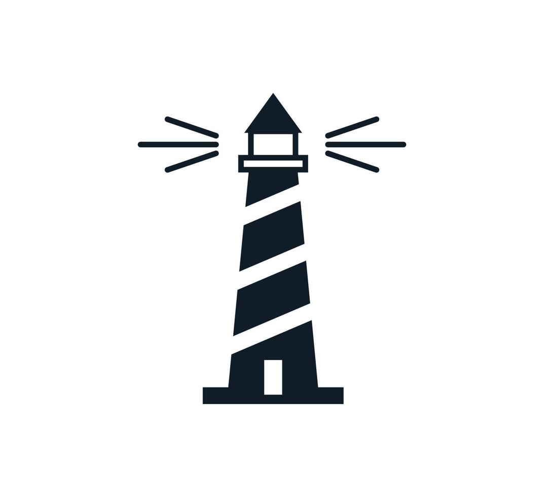 Lighthouse icon vector logo design template