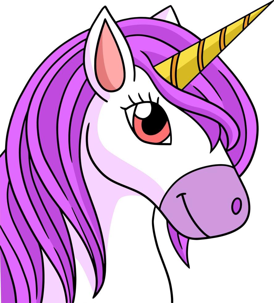 hermoso unicornio dibujos animados color clipart 7819216 Vector en Vecteezy