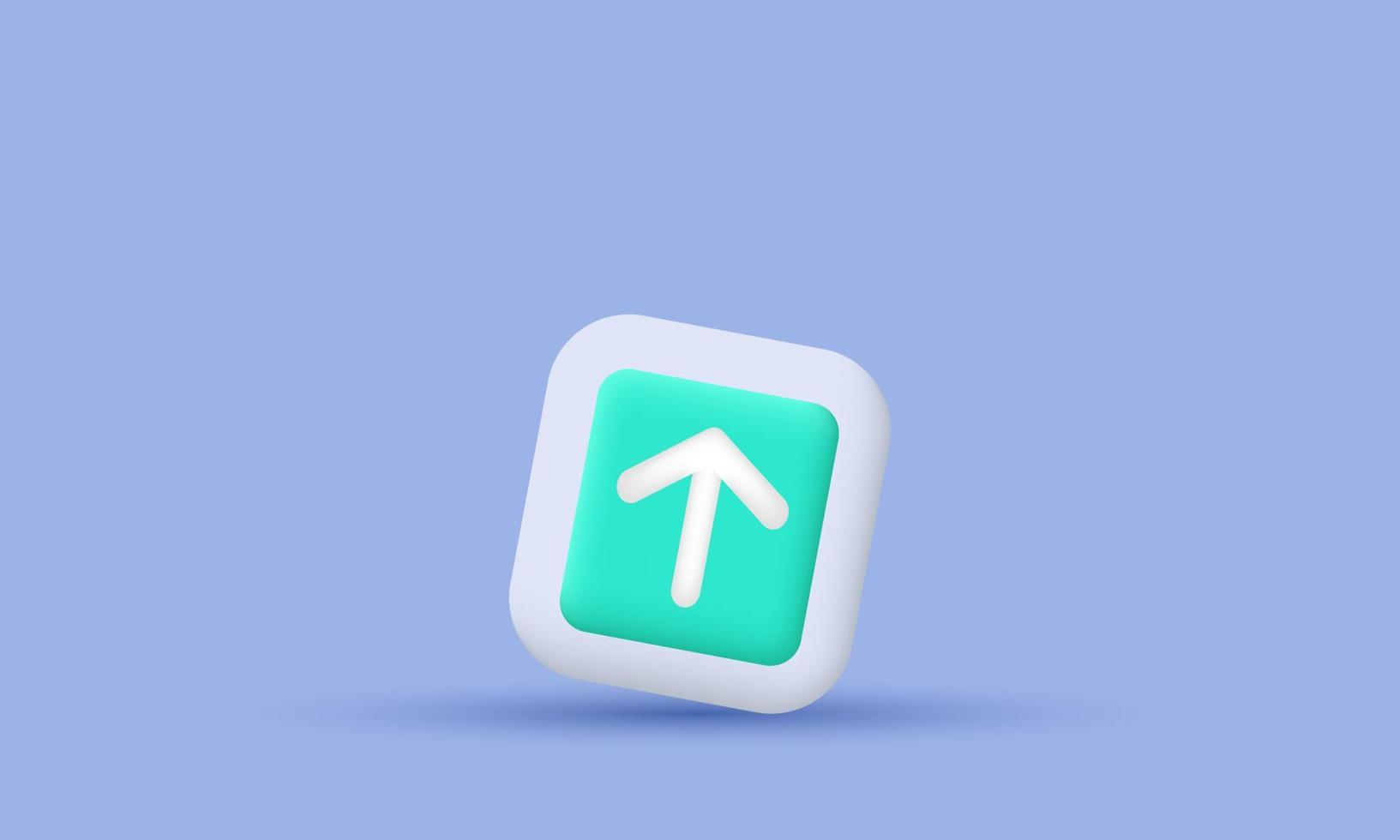 icono realista cargar datos computación 3d vector