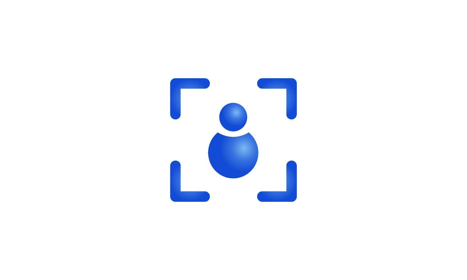 realistic portrait mode icon isolated on 3d vector