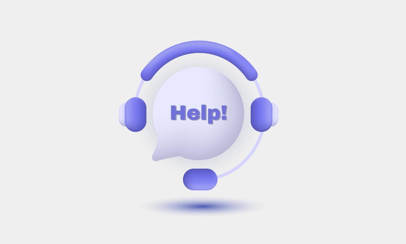 realistic online support chatbot concept illustration cartoon 3d vector