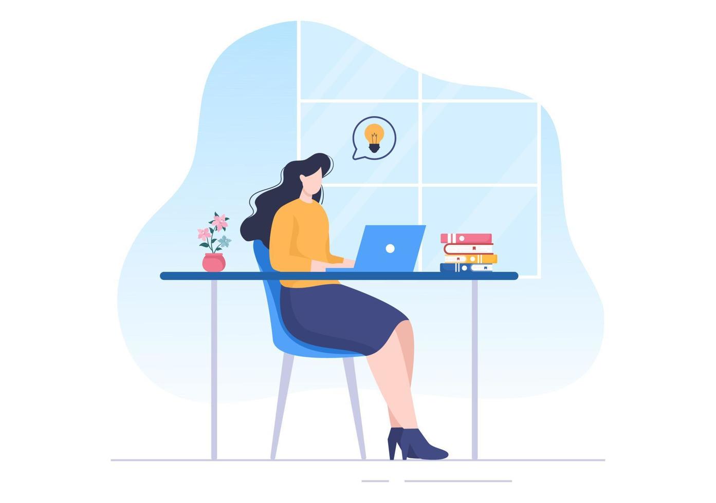 CEO or Chief Executive Officer Cartoon Illustration Businessman Work in Company as President Speech and Public Speaker in Flat Style Design vector
