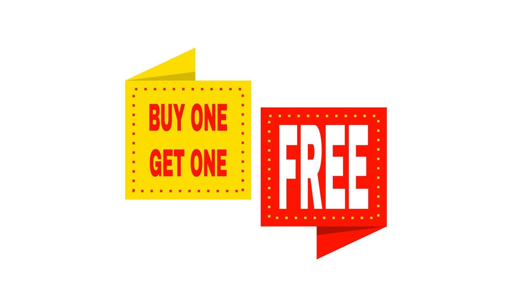 stock abstract vector buy one get free bogo template